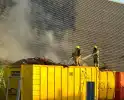 Vuilcontainers in brand, brandstichting niet uitgesloten