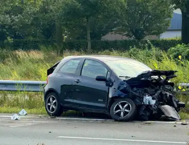 Snelweg afgesloten wegens onderzoek naar aanrijding met motor