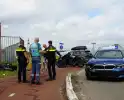 Motorrijder geschept door lesauto