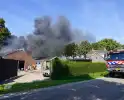 Grote brand in loods na werkzaamheden