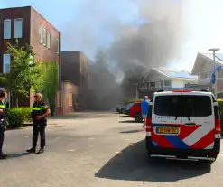 Brand op boot met grote hoeveelheid brandstof