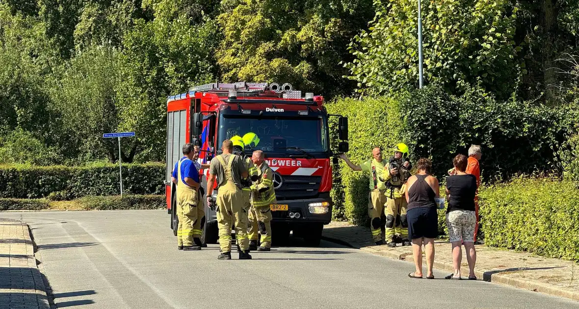 Gaslek ontdekt, brandweer onderzoekt oorzaak