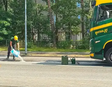 Brandstoflekkage veroorzaakt lang brandstofspoor