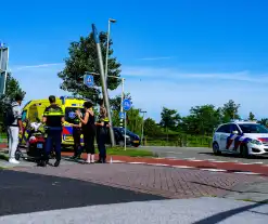 Bestuurster scooter gewond bij botsing met step