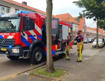 Pannetje op voor zorgt voor brandweer inzet, bewoners niet thuis