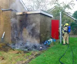 Containerbrand slaat bijna over naar berging