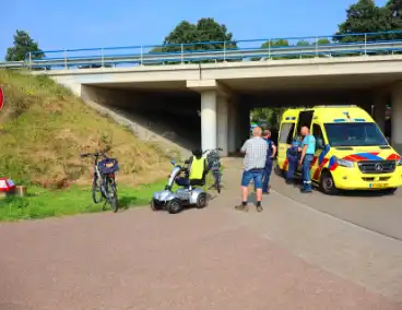 Scootmobiel bestuurder gewond bij ongeval