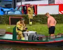 Brand op boot snel onder controle