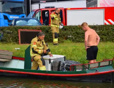 Brand op boot snel onder controle