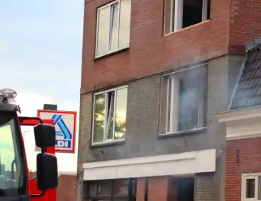 Barbecue op balkon aangezien als brand