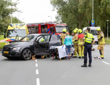 Brandweer bevrijdt beknelde automobilist