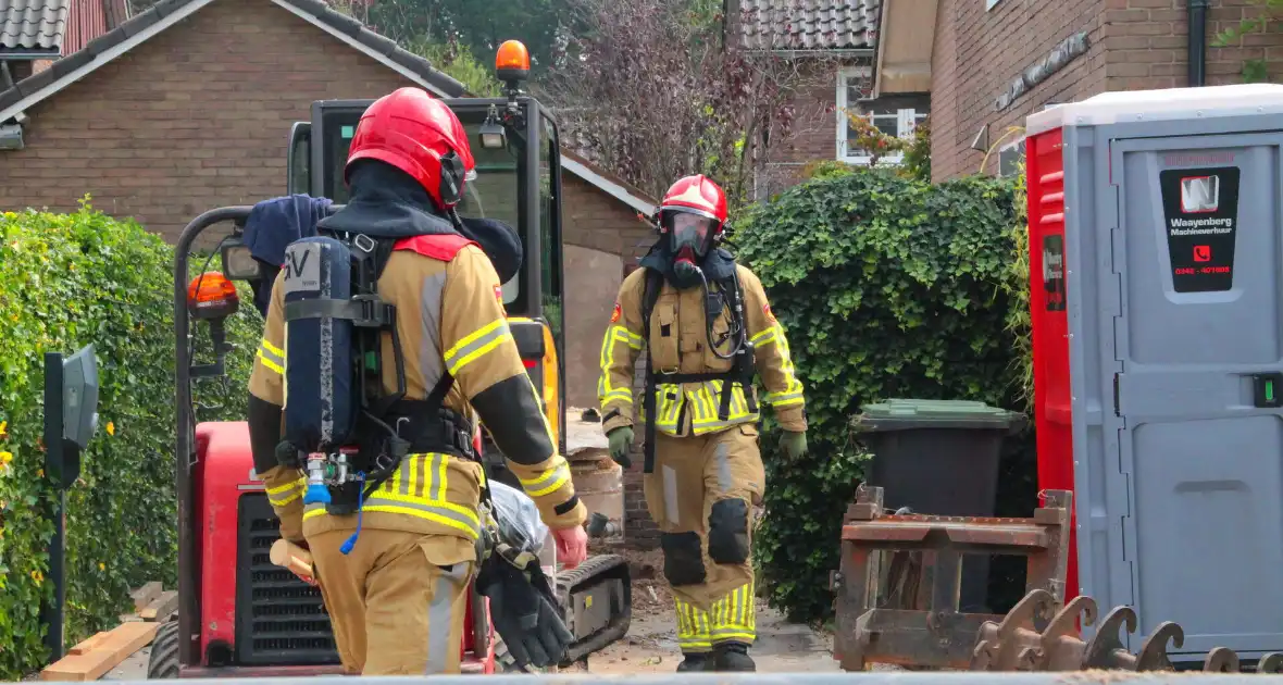 Gaslek door sloopwerkzaamheden in voortuin - Foto 1