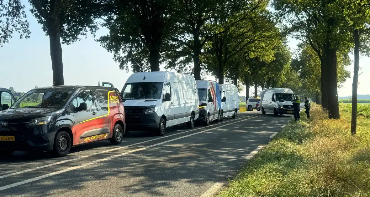 Vier bestelbussen betrokken bij kettingbotsing