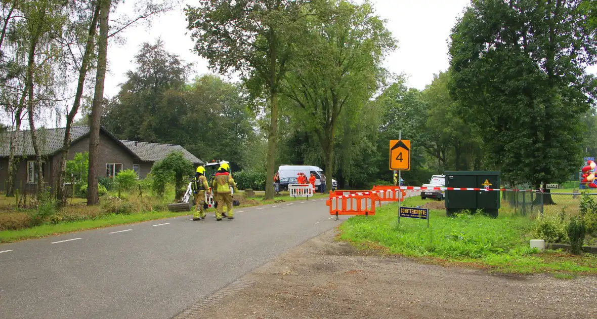 Grondraket boort door gasleiding