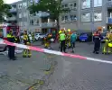 Uitslaande brand na explosie in woongebouw voor begeleid wonen