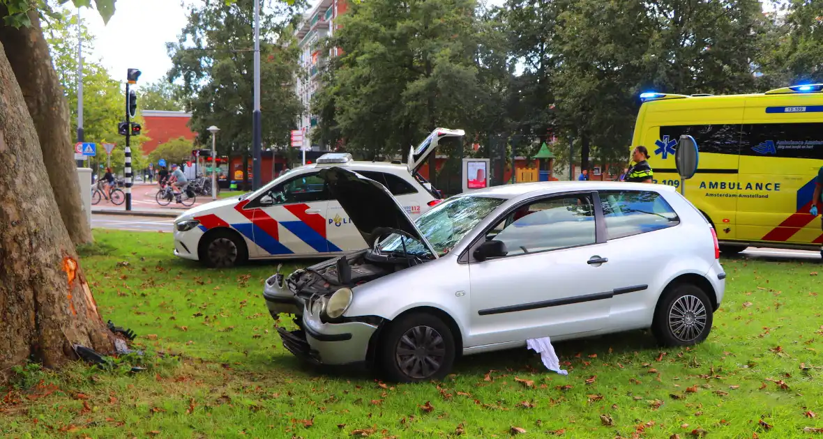 Bestuurder knalt met auto tegen boom - Foto 2