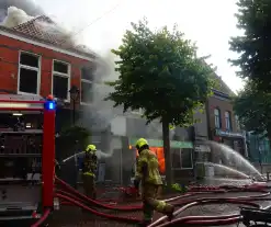 Veel rookontwikkeling bij brand in winkel