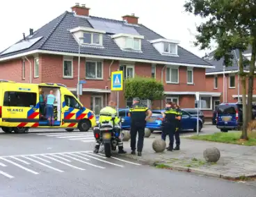 Fietser gewond naar ziekenhuis