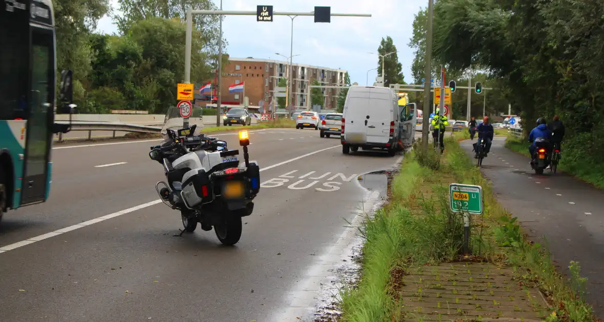 Kop-staartongeval zorgt voor verkeershinder