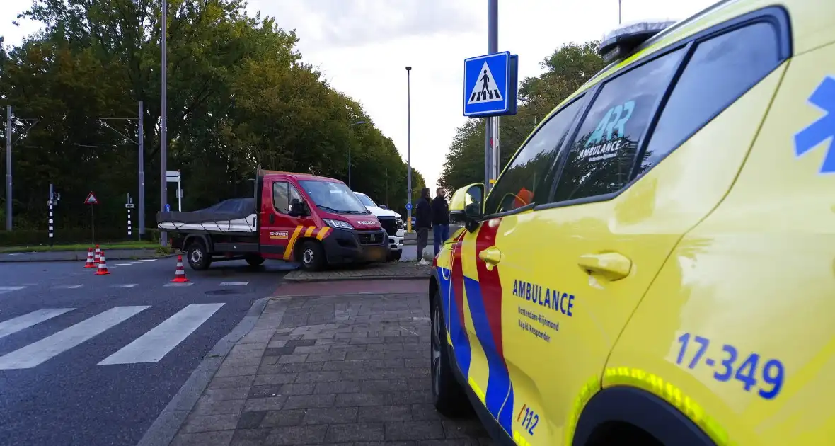 Bestelbus en 4x4 betrokken bij ongeval