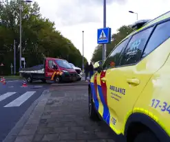 Bestelbus en 4x4 betrokken bij ongeval