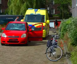 Voorruit gebarsten bij aanrijding met fietser