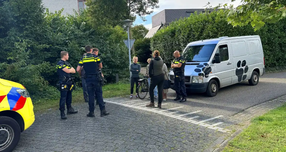 Scholiere en bestelbus met elkaar in botsing