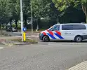 Weer is het raak op een rotonde fietsster aangereden