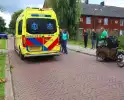 Moeder en kind op bakfiets in botsing met personenauto