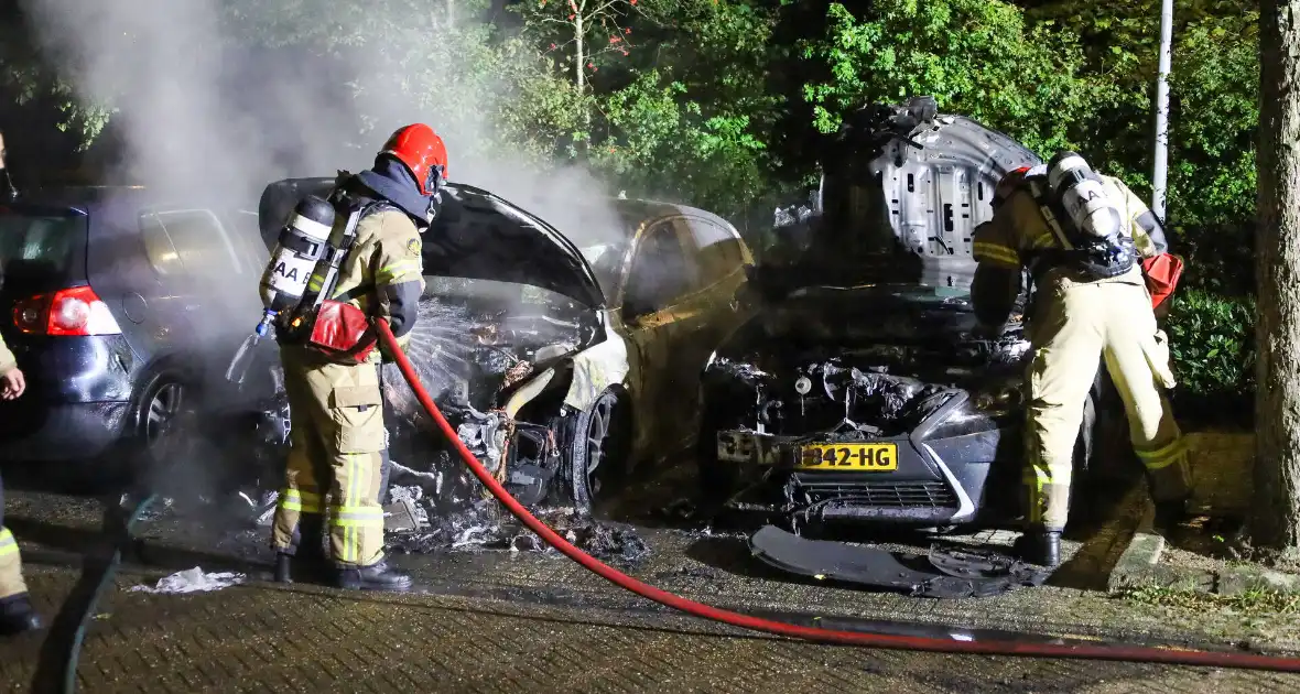 Geparkeerde auto's brandden volledig uit - Foto 9