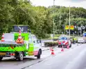 Fiets geplet bij kop-staart botsing