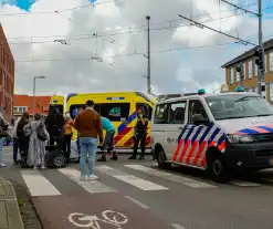 Persoon op fatbike rijdt door na aanrijden scootmobiel