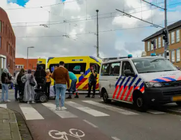 Persoon op fatbike rijdt door na aanrijden scootmobiel