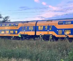 Rookontwikkeling onder trein door vastgelopen remmen