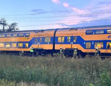 Rookontwikkeling onder trein door vastgelopen remmen