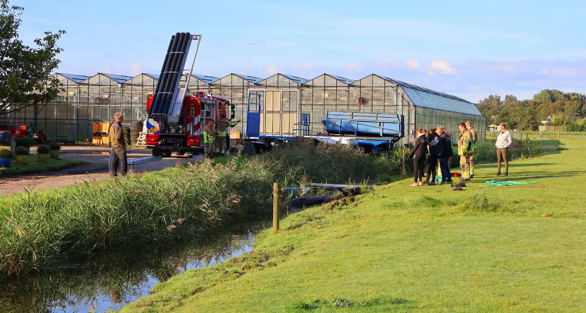 Paard gered uit modderige sloot na spannende reddingsactie - Foto 1