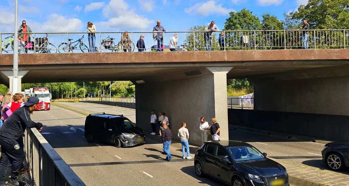 Aanrijding in tunnel zorgt voor verkeerschaos tijdens truckrun