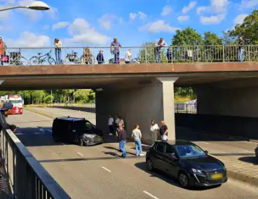 Aanrijding in tunnel zorgt voor verkeerschaos tijdens truckrun