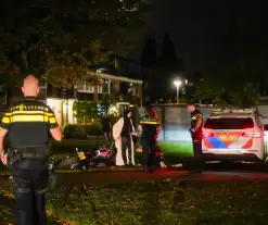 Achtervolging met motor eindigt in het gras