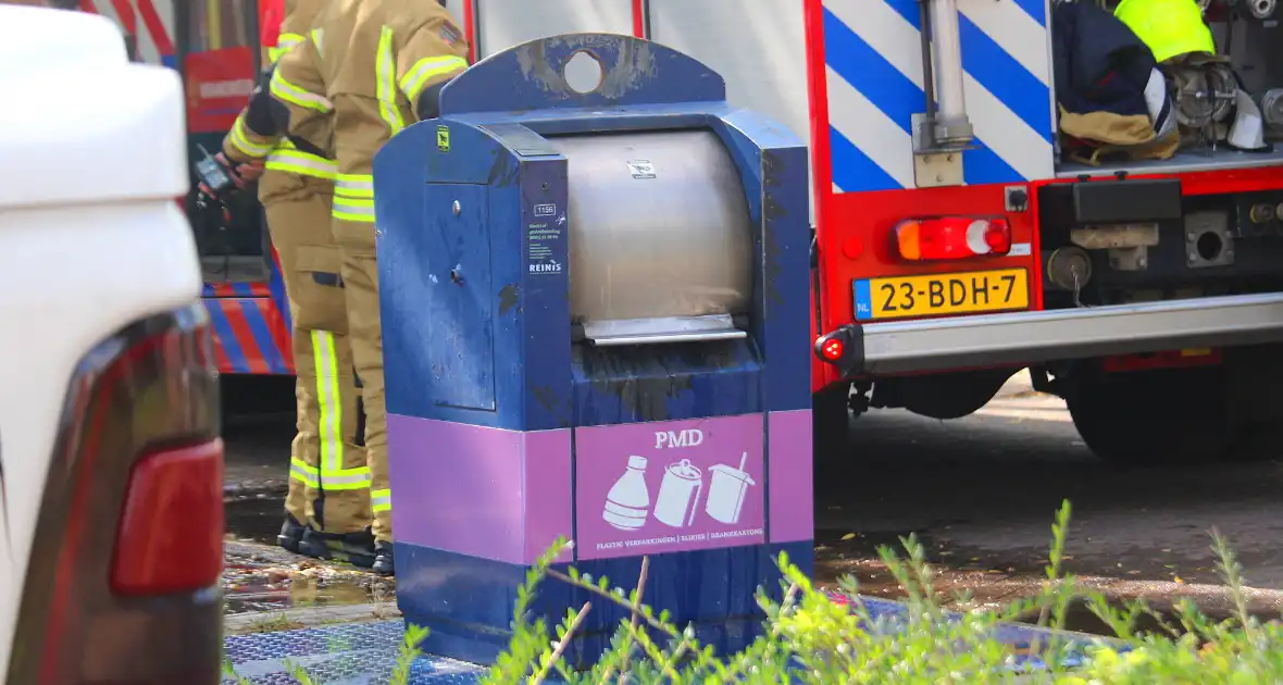 Container vat binnen 24 uur twee keer vlam - Foto 4