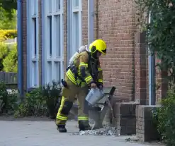 Brand bij school met emmers geblust door brandweer