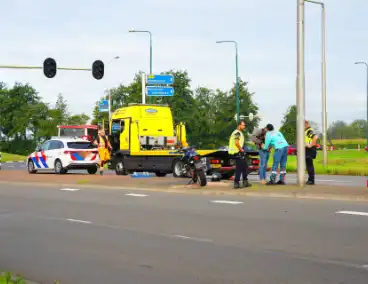 Motorrijder gewond na ongeval op provinciale weg