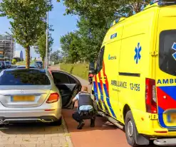 Scooterbestuurder gewond bij botsing met autodeur