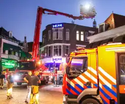 Brandweer druk met kat die op dak zit