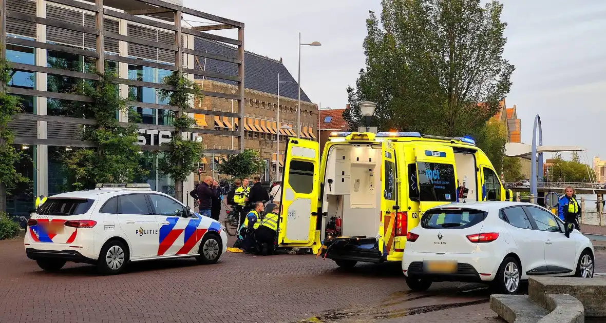 Fietsster gaat onderuit