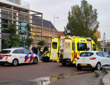 Fietsster gaat onderuit