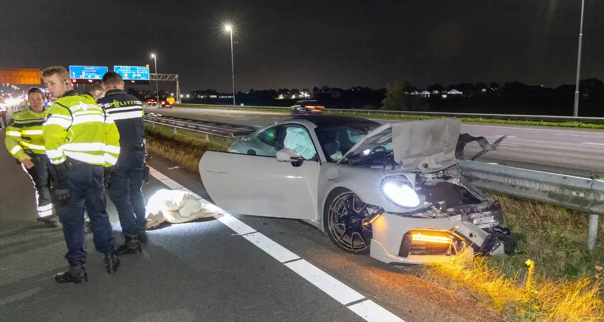 Peperdure Porsche total-loss na aanrijding