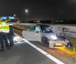 Peperdure Porsche total-loss na aanrijding