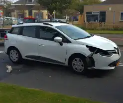 Aanrijding zorgt voor schade, geen gewonden