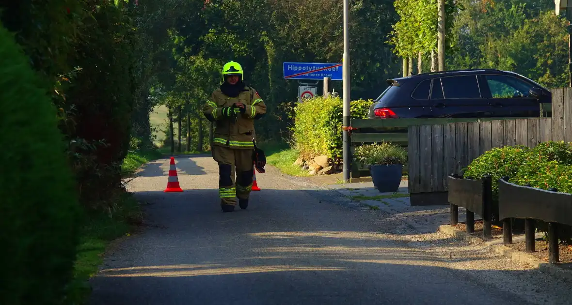 Gaslek leidt tot afsluiting van straat